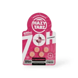 Hazy Tabz Maximum Strength 7-Hydroxy Strawberry 100mg Tablet