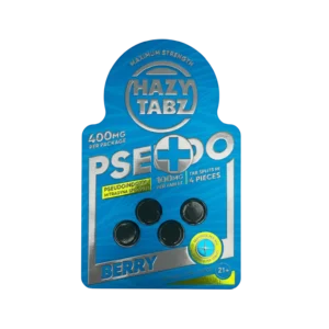 Hazy Tabz Pseudo Tablets Berry 400mg – 4ct (100mg/tab)