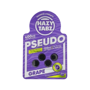 Hazy Tabz Pseudo Tablets Grape 400mg – 4ct (100mg/tab)